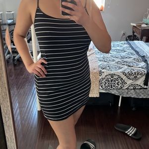 H&M Divided Basic Bodycon Cami Stripped Dress, Large